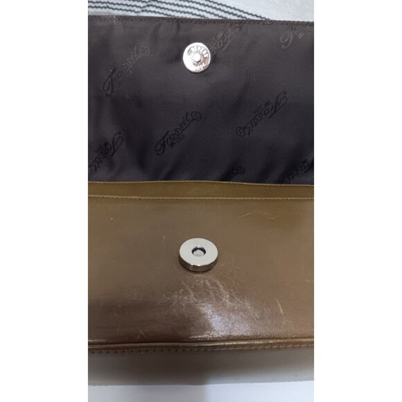 Fossil Brown Leather Small Shoulder Retro Classic Casual Event Occasion Handbag - Picture 6 of 7